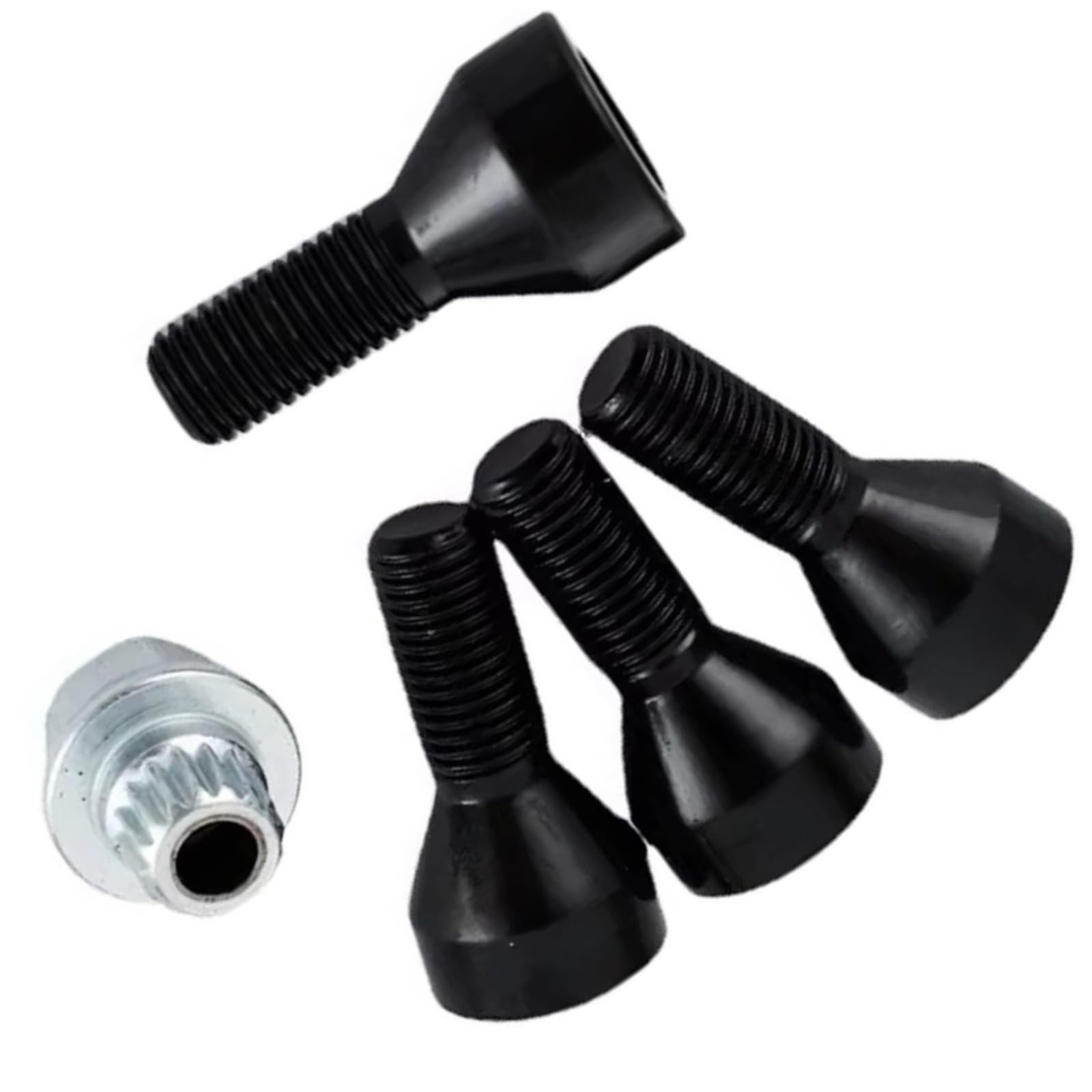 Bulloni ruota auto Compatibile Con BMW Per I8 2014 Kit Di Ricambio Per Cerchi In Lega Da 4 Pezzi Dadi Ruota Compatti Per Auto OEM: 36136776076