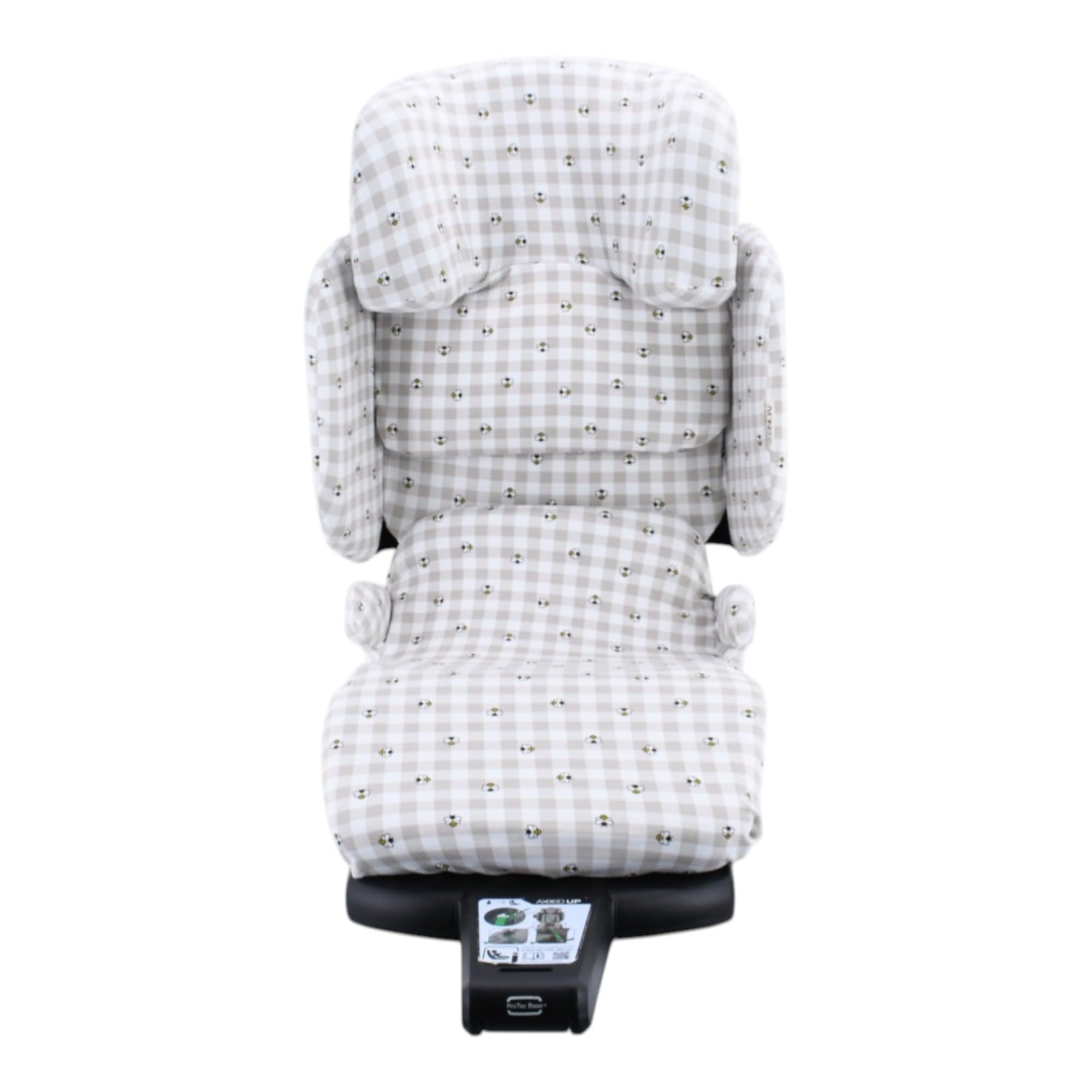 JYOKO Car Seat Cover Compatible with Axkid Up | Organic Cotton | Breathable and Soft | Picnic Vichy Print