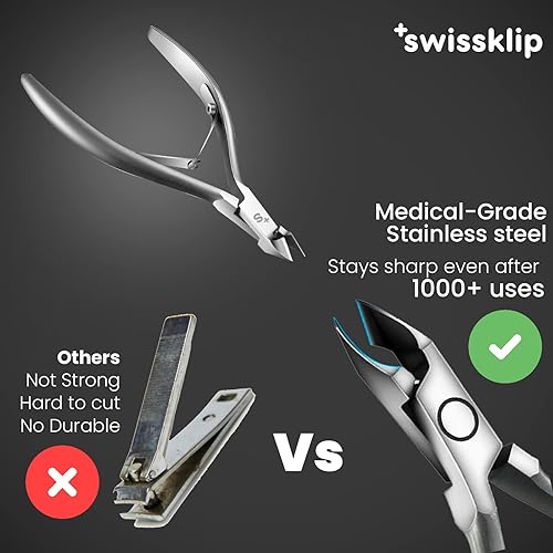 Miniatura 3 de Swissklip Cortador de cutículas, removedor de cutícula, regalos de elefante blanco, pinzas de cutícula, cortador, pinza de uñas utilizada junto con