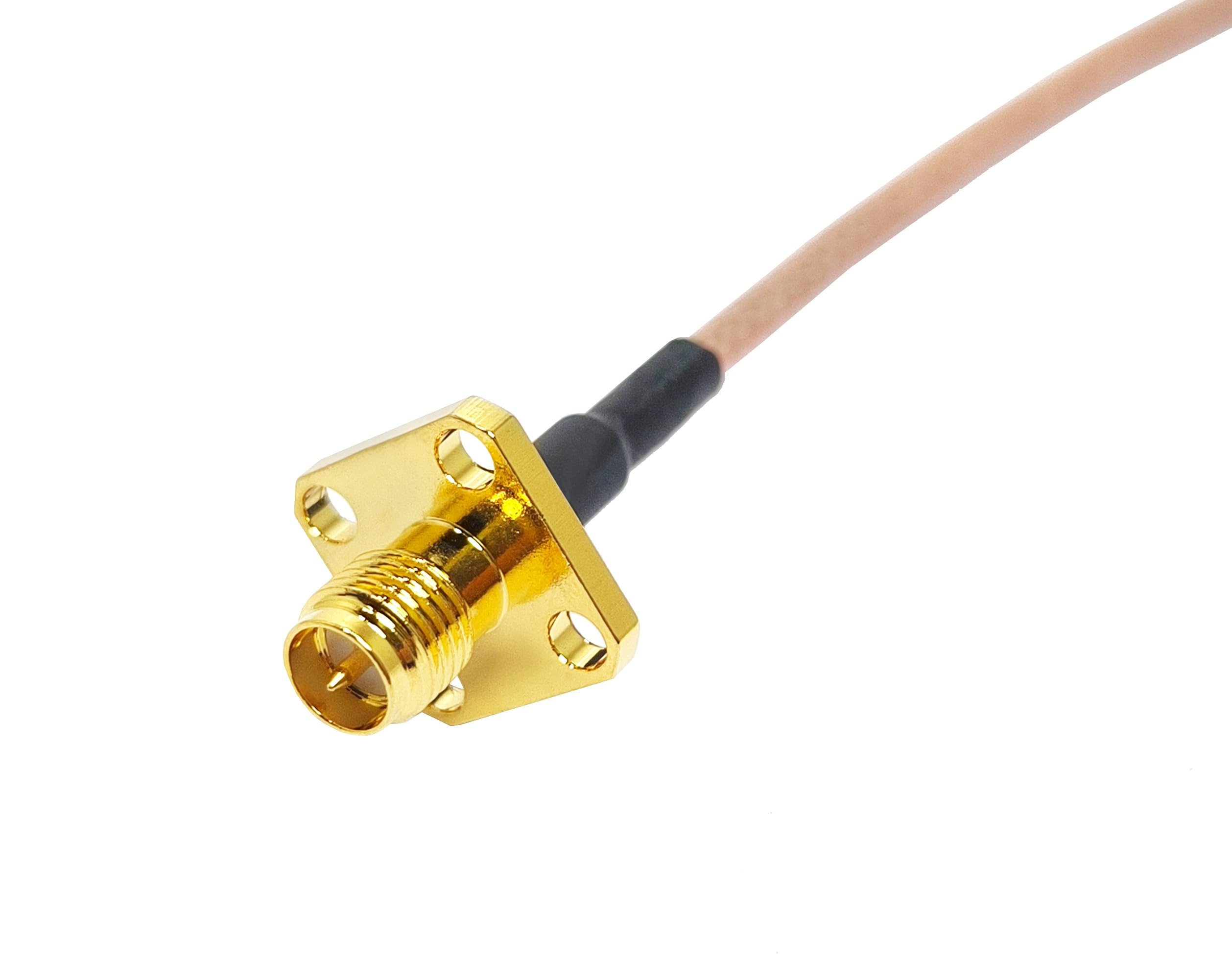 2 cables de extensión coaxial RG316 para redes inalámbricas y videovigilancia (2 pies)