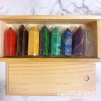 天然石 パワーストーン 六角柱 ポイント タワー 24本セット アメジスト水晶 Amazon.co.jp: 天然石 パワーストーン 六角柱 ポイント タワー 24本