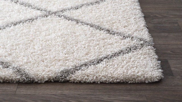 Tapete Decorativo nuLOOM Tess Moroccan Shag 5x8 Blanco miniatura 7