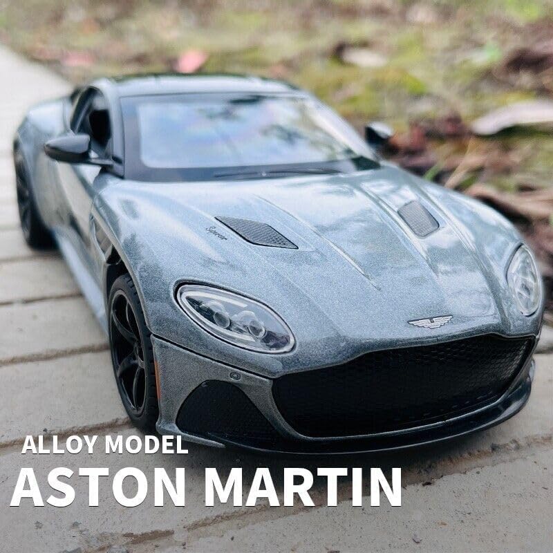 Image of SPITEN Aston Martin 1:24 Diecast Scale Model Alloy Metal Pull Back Toy car for Kids with Openable Doors & Light, Music Toy Vehicle for Kids - Colors as Per Stock