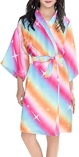 Accappatoio per bambini, morbido motivo Tie Dye con maniche sottili, cardigan, con lacci, accappatoio per bambini, accappatoio con cappuccio, pigiama, per ragazzi e ragazze