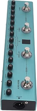 Multi Effects Guitar Pedal, 36 Editable Presets Reverb Delay Modulation Amp Digital Effects Pedal for Electric Guitarists Studio Live Music Production Practice