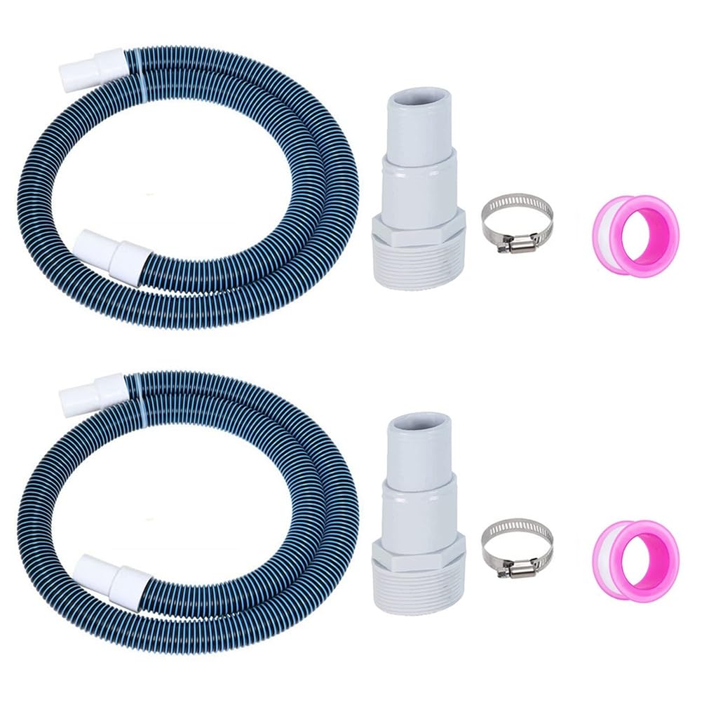 Osmond 1-1/2In Swimming Pool Filter Hose Replacement Kit,1.5In Above Ground Pool Filter Hose for Filter,Pump,Vacuum and Skimmer