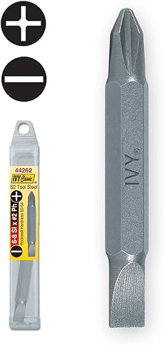 Miniatura 3 de IVY Classic 44262 Broca ranurada de doble extremo Phillips x #6-8 de 2 pulgadas, Impact Plus, 1paquete