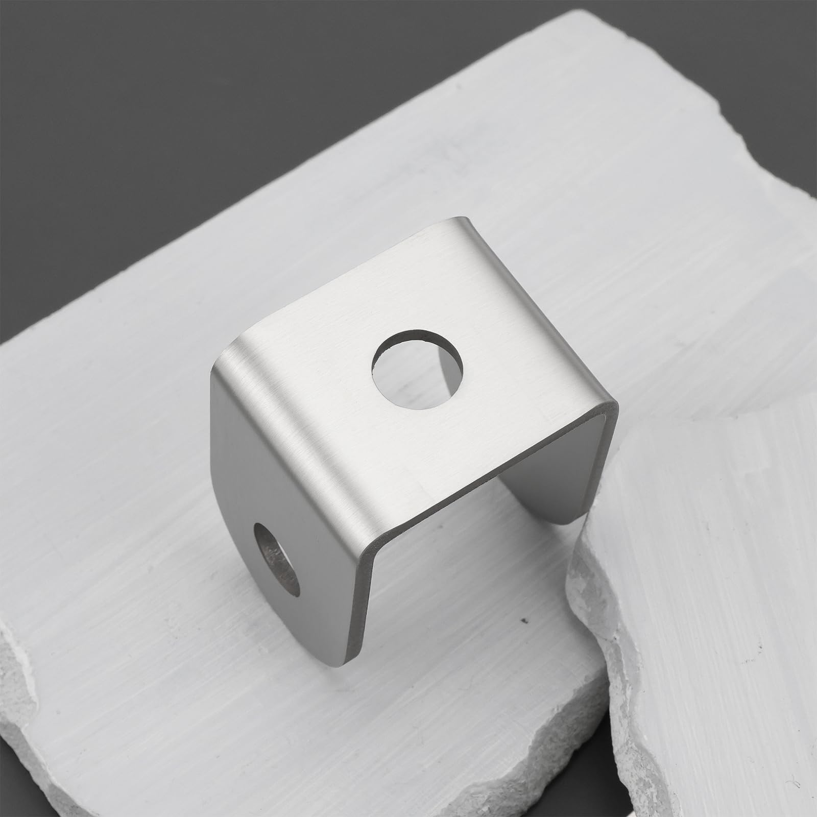OTOTEC Lot de 10 Supports d'installation en U en Acier Inoxydable 304 épaisseur de 2,5 Mm Ouverture de 10 Mm pour Panneau de 32 Mm Cloison de Toilettes