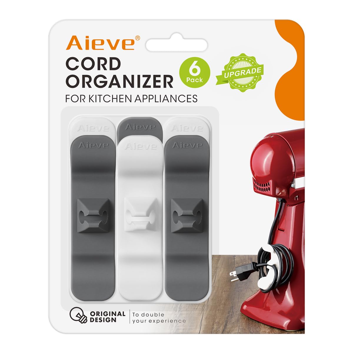 Aieve Cord Organizer for Appliances 6 Pack Kitchen Appliance Cord Organizer Appliance Cord Wrapper Cord Holder Cord Keeper