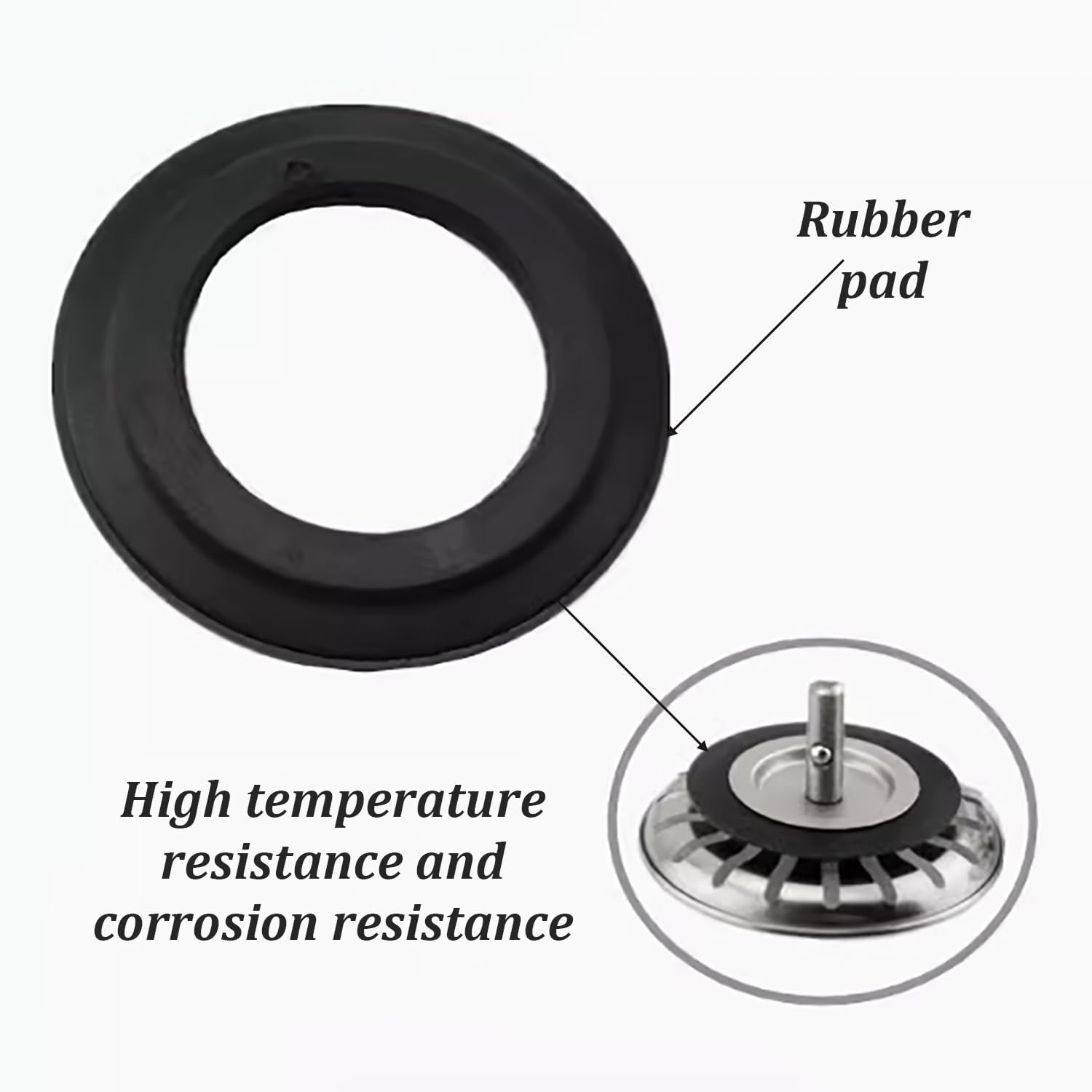 Juntas de goma para fregadero cocina 54 mm 32 mm recambio filtros cesta desagüe