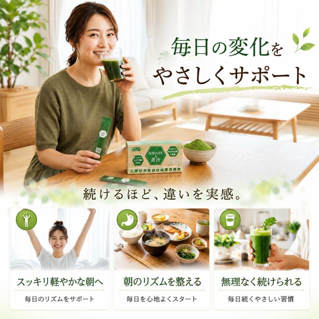 Amazon.co.jp: SODATEる青汁 【機能性表示食品 エラグ酸 有胞子性