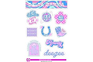 Delta Gamma Western Vinyl Sorority Stickers