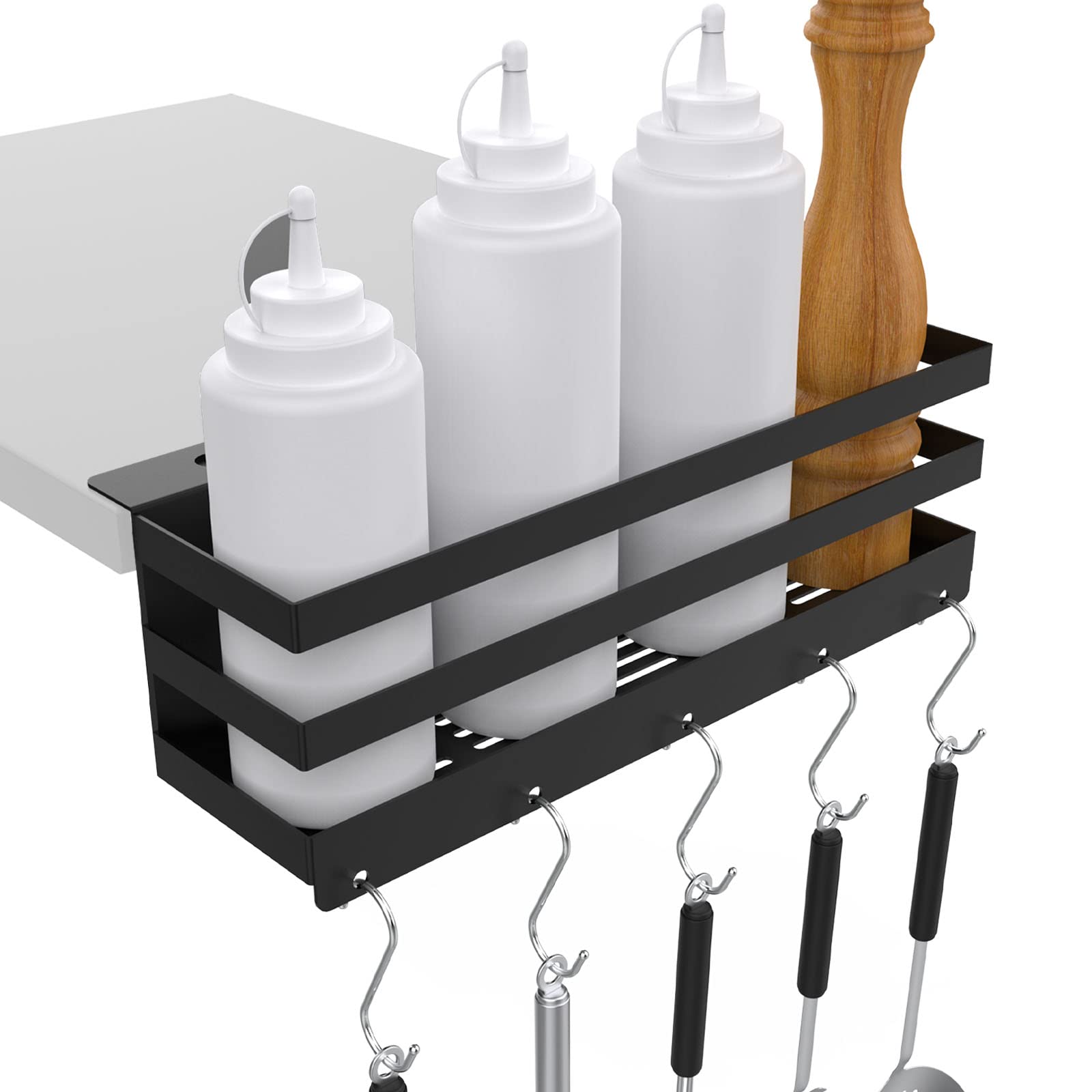 Grill-Caddy Für Blackstone Grillplatten – Platzsparender Aufbewahrungswagen Mit Magnetischem Werkzeughalter & Haken