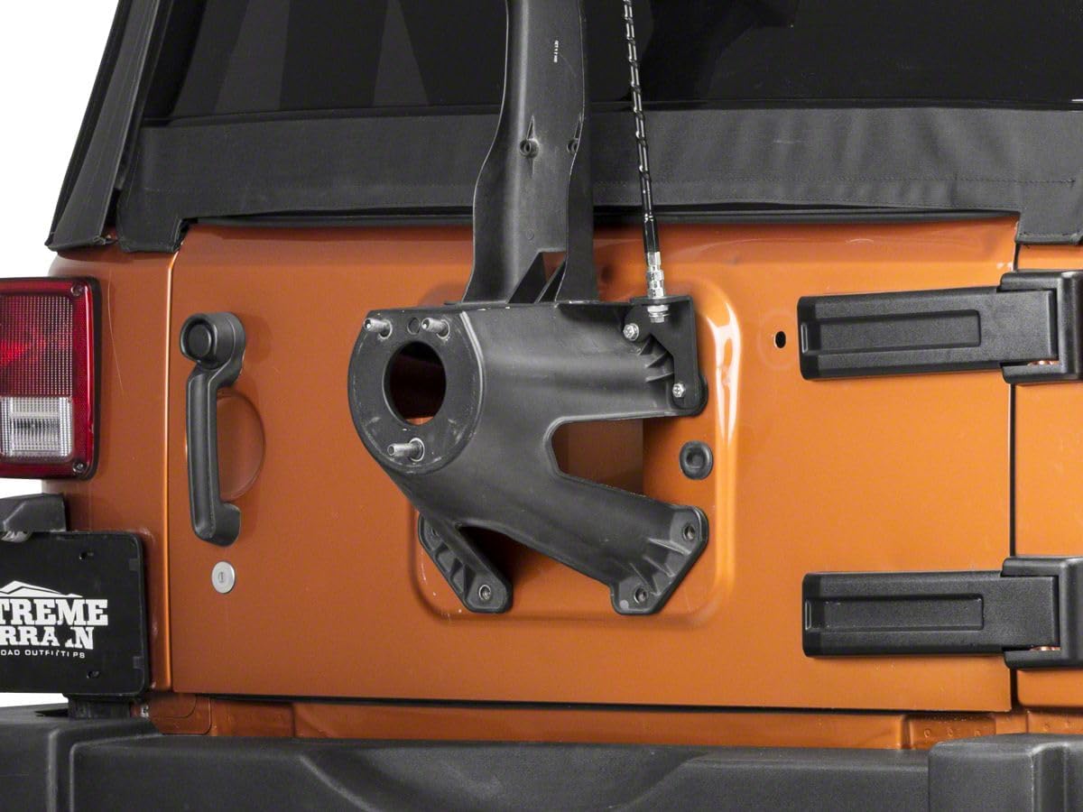 Redrock 4x4 CB Antenna Mount; Textured Black Compatible with 07-18 Jeep Wrangler JK