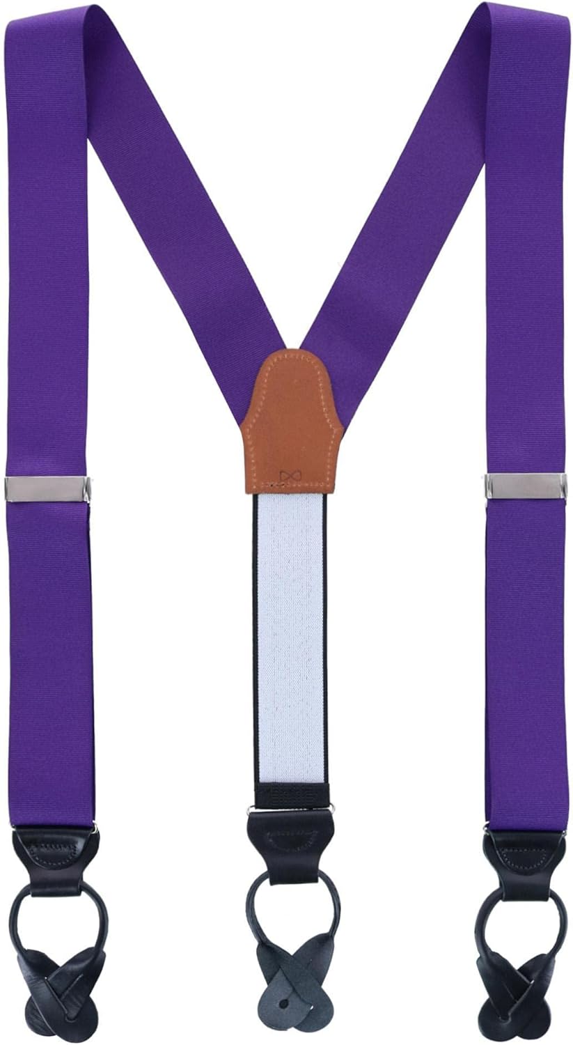 Trafalgar Phoenix Big & Tall Grosgrain Ribbon Button End Braces (Suspenders)