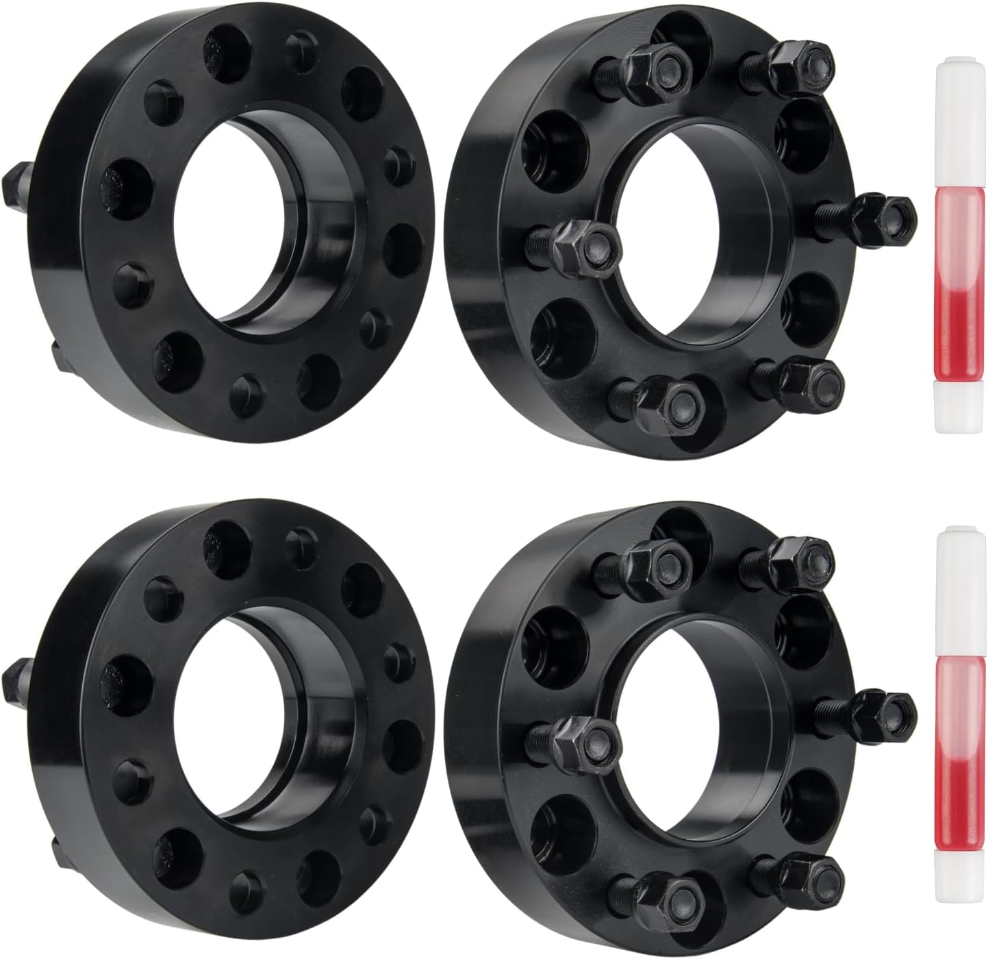 KAX 6x135 Wheel Spacers for F-1-50,1.5 inch Hub Centric 6 Lug Wheel Spacers for F-1-50, Expedition, F-1-50 Lightning, Navigator,with M14x1.5 Studs and 87mm Hub Bore,4 Pcs