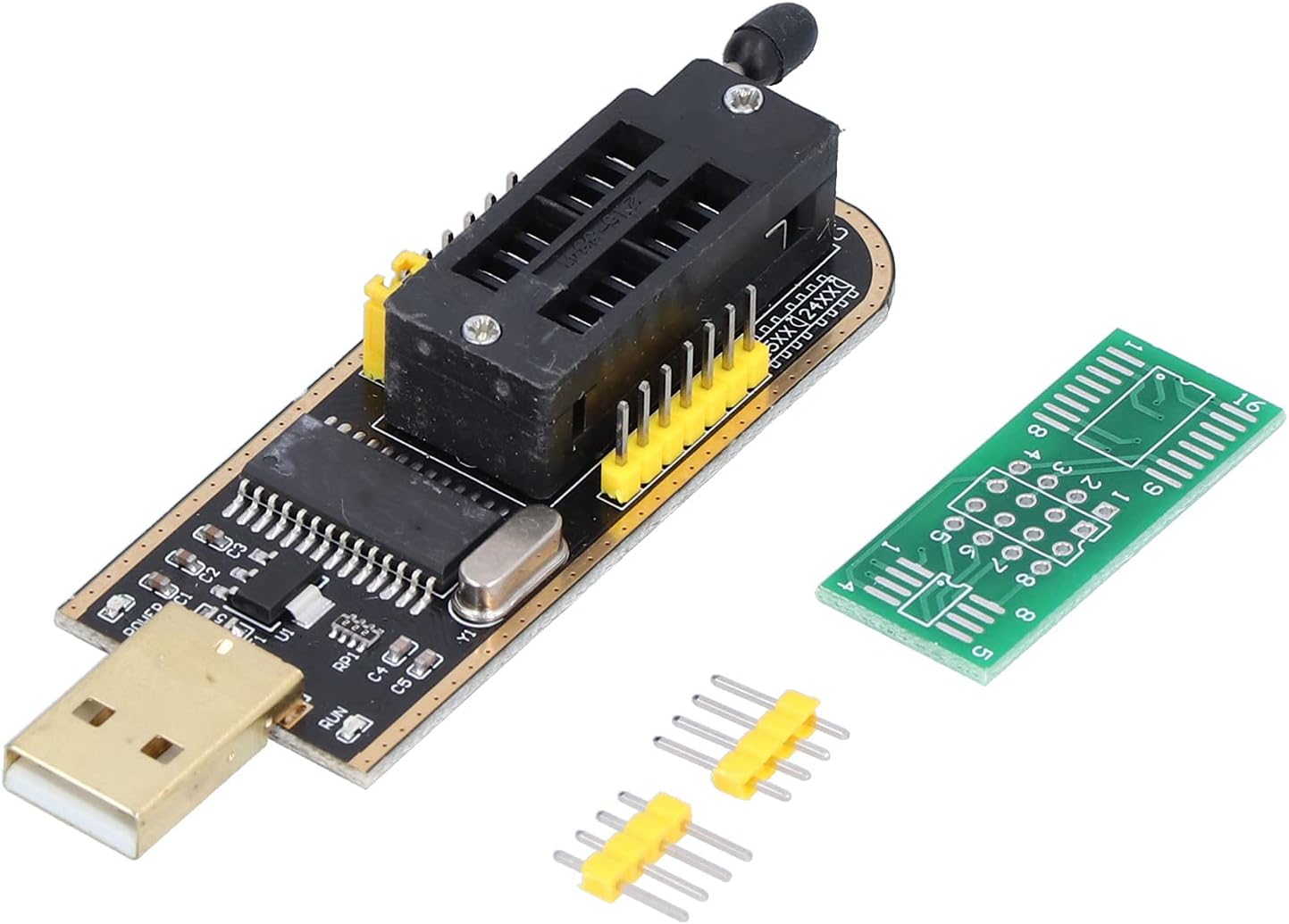 Marhynchus CH341A USB Programmer Board Module Chip BIOS Flash Backup & Erase, SPI Interface for Motherboard, TTL Online Brush Controller Download, Quick SOP8 Chip