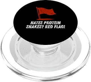 Funny Relationship Red Flag for Healthy Fitness Enthusiast PopSockets PopGrip for MagSafe