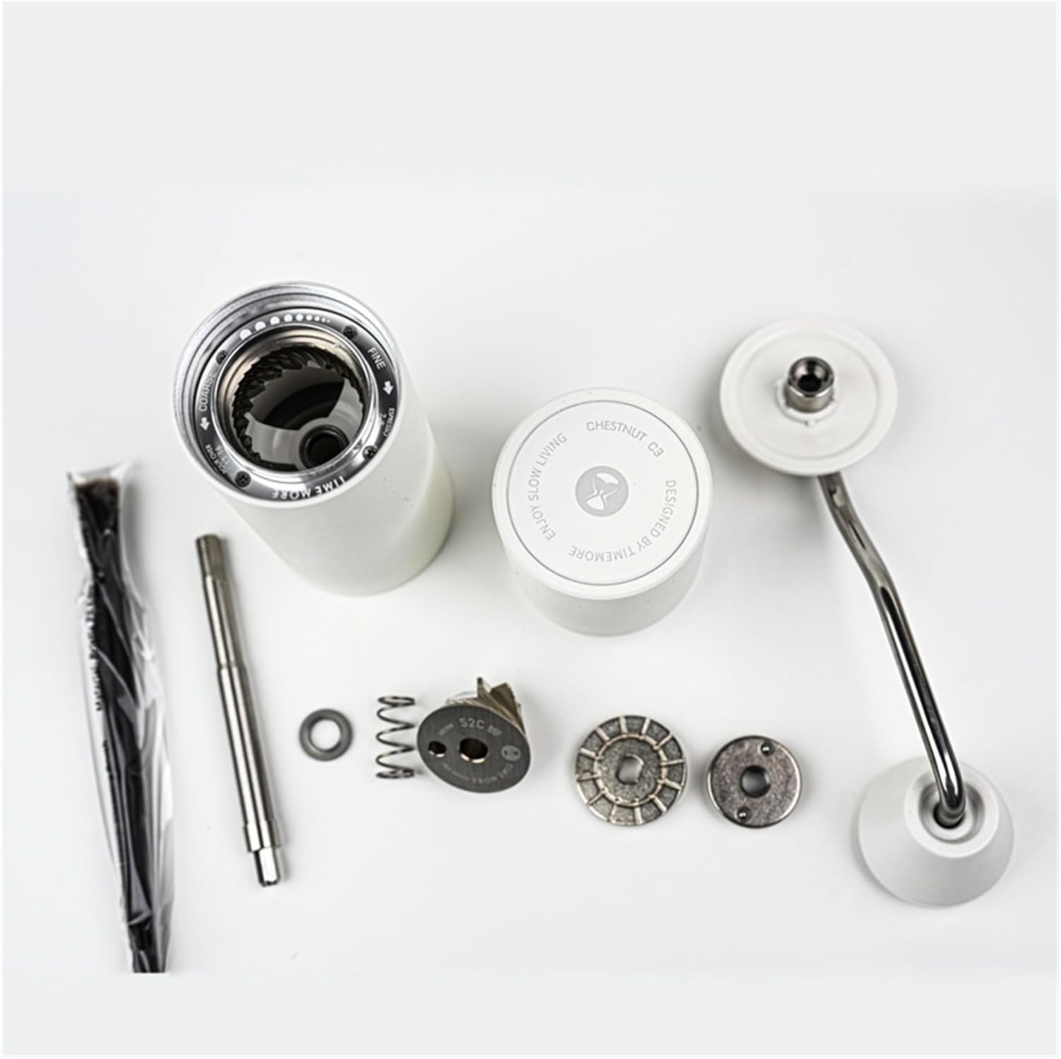 Chestnut C3 Manual Coffee Grinder Portable Pour over Espresso Grinder S2C Burr Inside Hand Grinder With Double Bearing