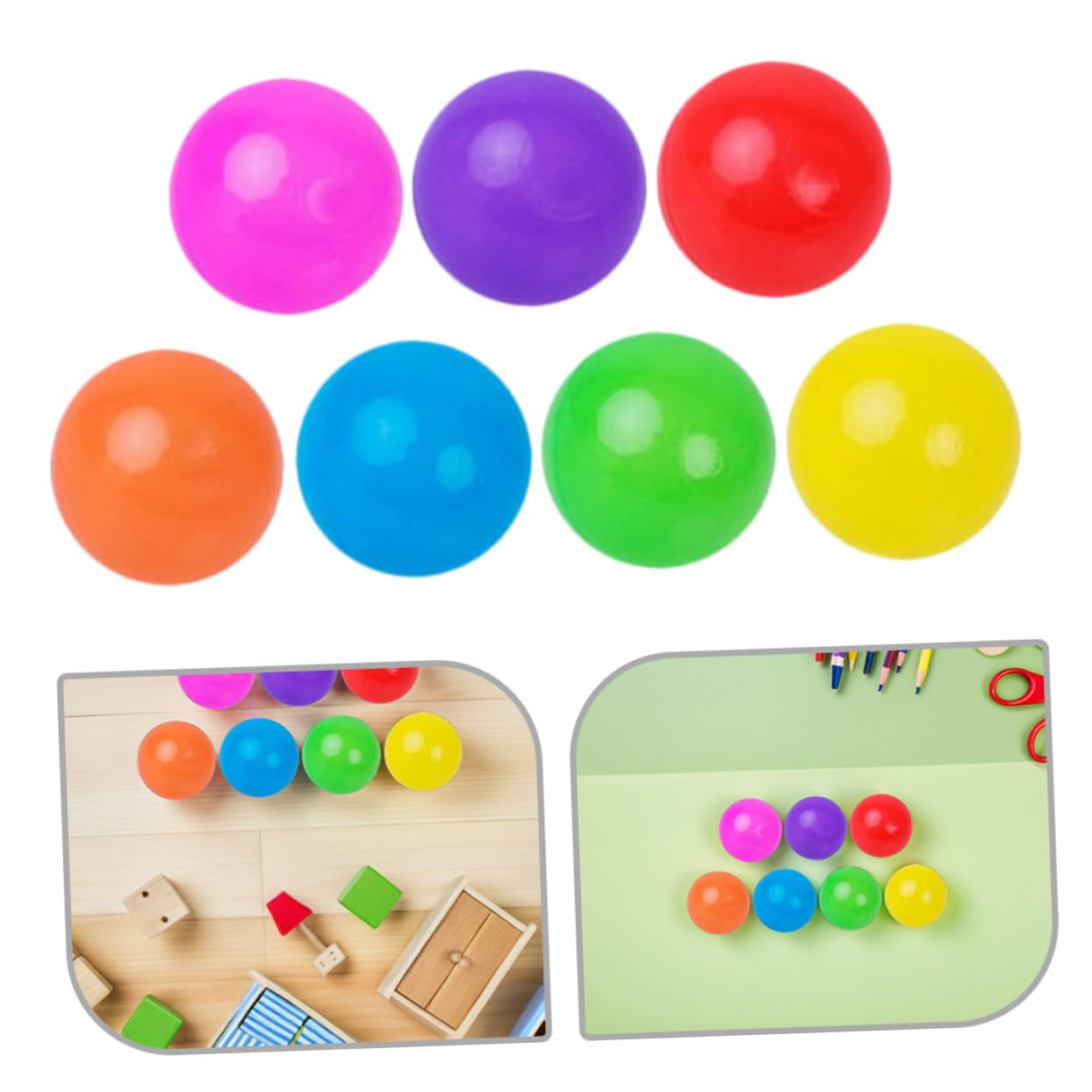 100pezzi Palline di Plastica Colorate per Piscina da Gioco per Ragazzo Ragazza Morbide e Sicure per Casetta da Gioco Tunnel e Piscina Accessori per Giochi all Aperto Chiuso