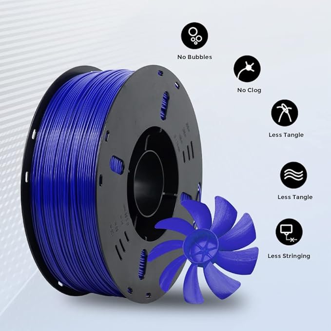 VOXELAB ASA Blue Filament 1.75mm, UV/Rain/Heat Resistant Tough 3D Printer Filament, Great...