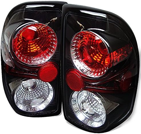 AKKON Tail Light Assembly Pair for 1997–2004 Dodge Dakota (Black Housing Clear Lens)