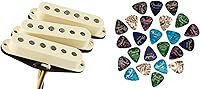 Vista 20 de Fender Paquete de pastillas Stratocaster silenciosas Gen 4 con cable de instrumento