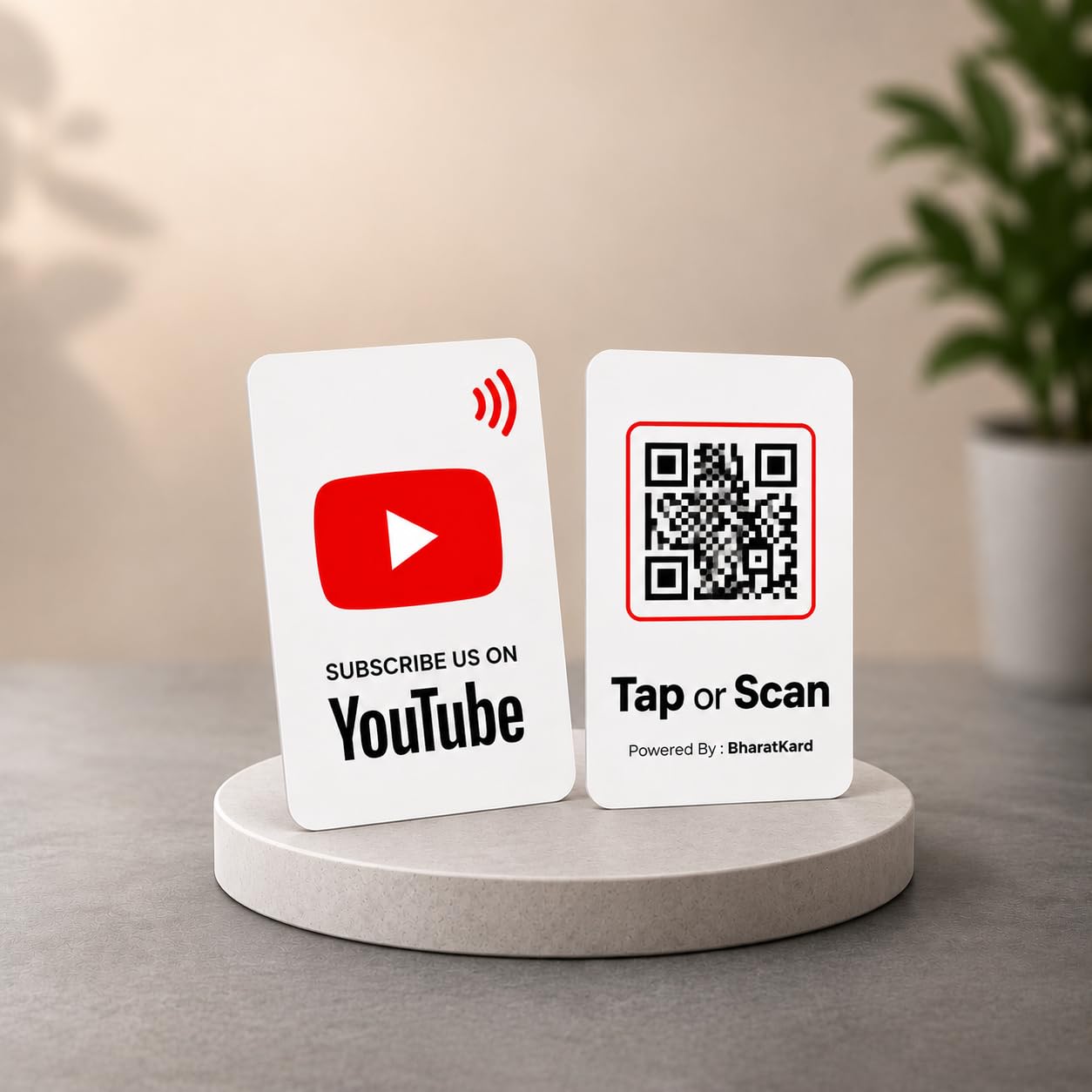 BharatKard YouTube NFC Card | Instantly Share YouTube Channel with One Tap | NFC + QR Code Smart Card | Waterproof PVC | No App Required | Compatible with Android & iPhone-image-24