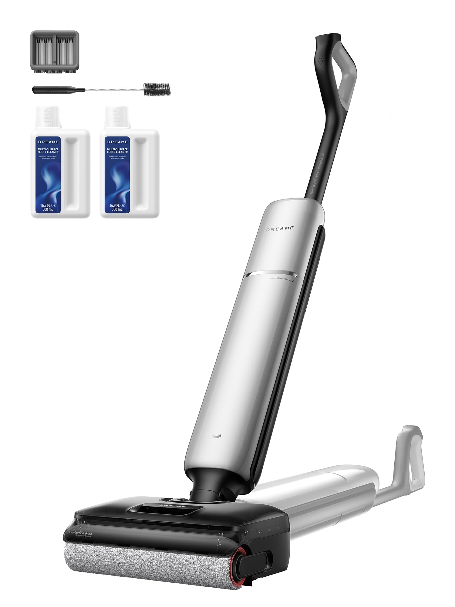 DREAME Aero Pro Cordless Vacuum Mop: Ultra-Slim with Hot Self-Cleaning/Self-Drying, 0 Hair Tangle, 60min Extended Runtime, Wet Dry Vacuum Pick-up & Mop at The Same Time