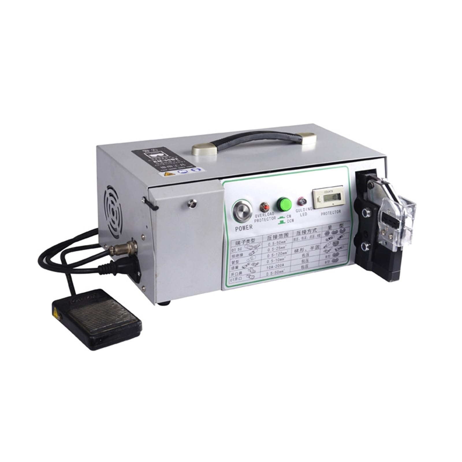 Szczypce do zaciskania przewodów elektrycznych EM6B2 Maszyna do zaciskania końcówek, izolowana sprężyną, goła 0,5-6 mm² Różnego przeznaczenia(EM-50B1)