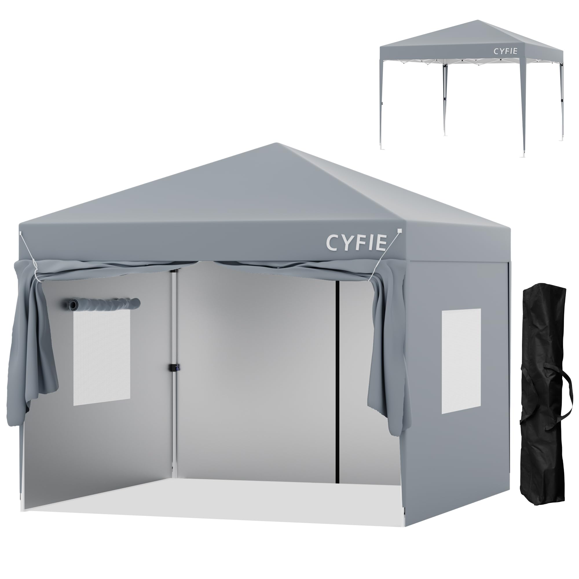 Amazon.co.jp: CYFIE タープテント 3mx3m サイドシート4枚付