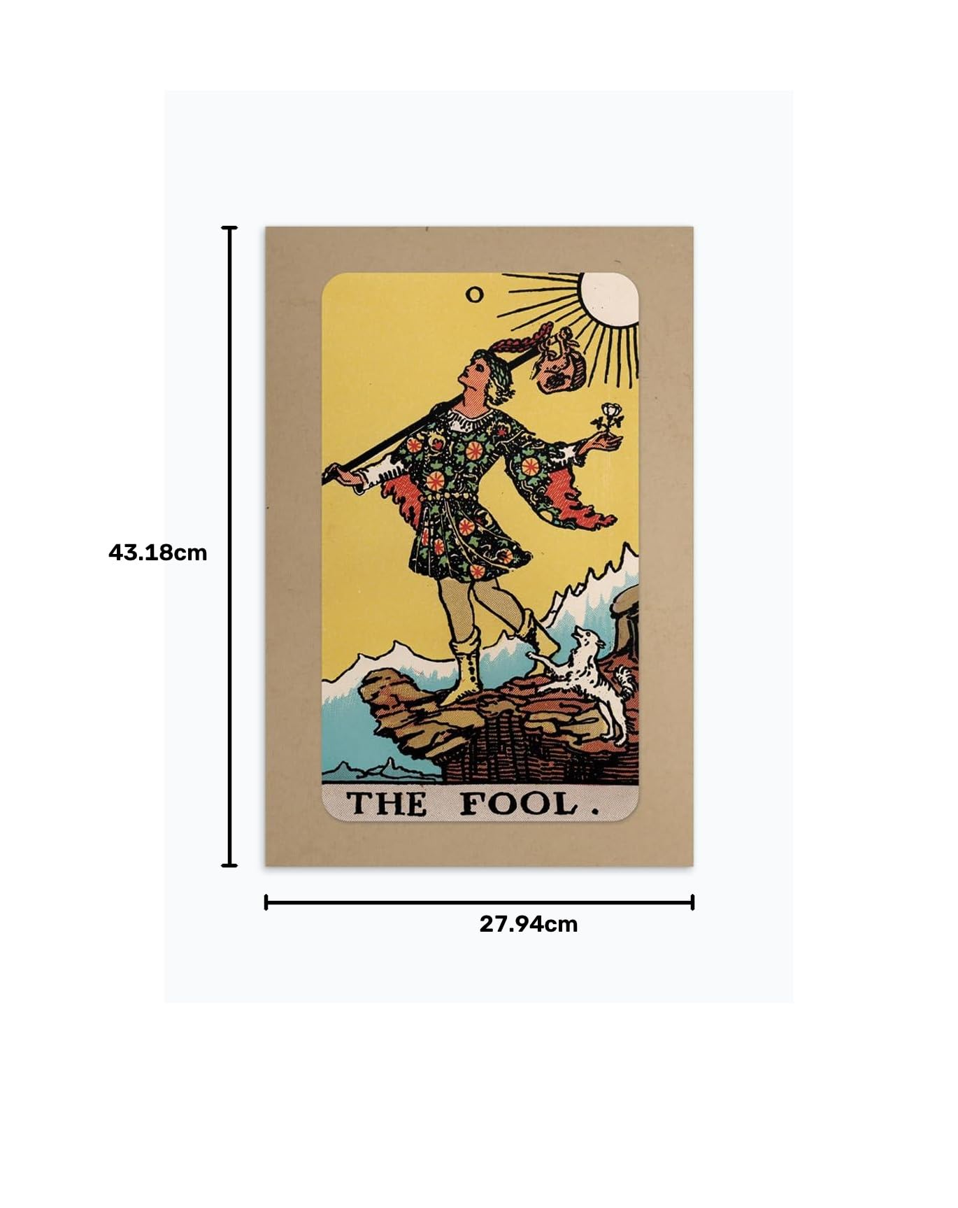 Amazon.co.jp: The Fool Tarot カードポスター 11インチ x 17インチ