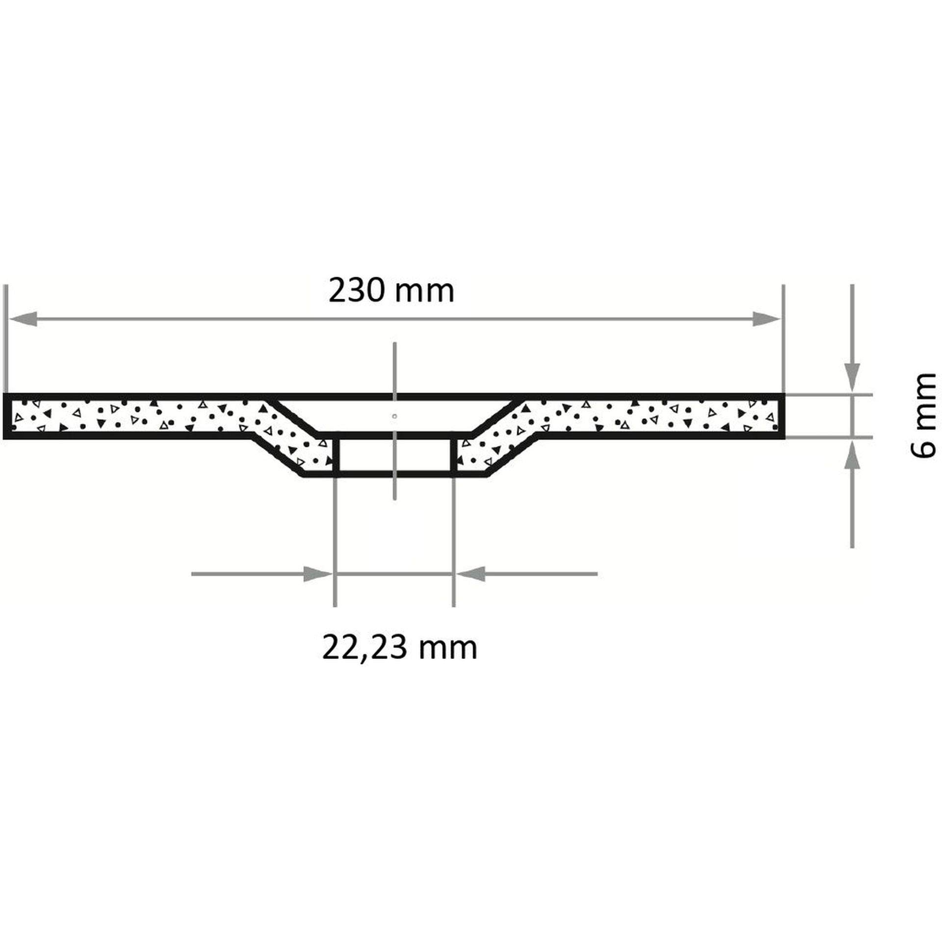 LUKAS A24X-BF - Disco de desbaste (T27, acero inoxidable, 230 x 6 mm, 10 unidades)