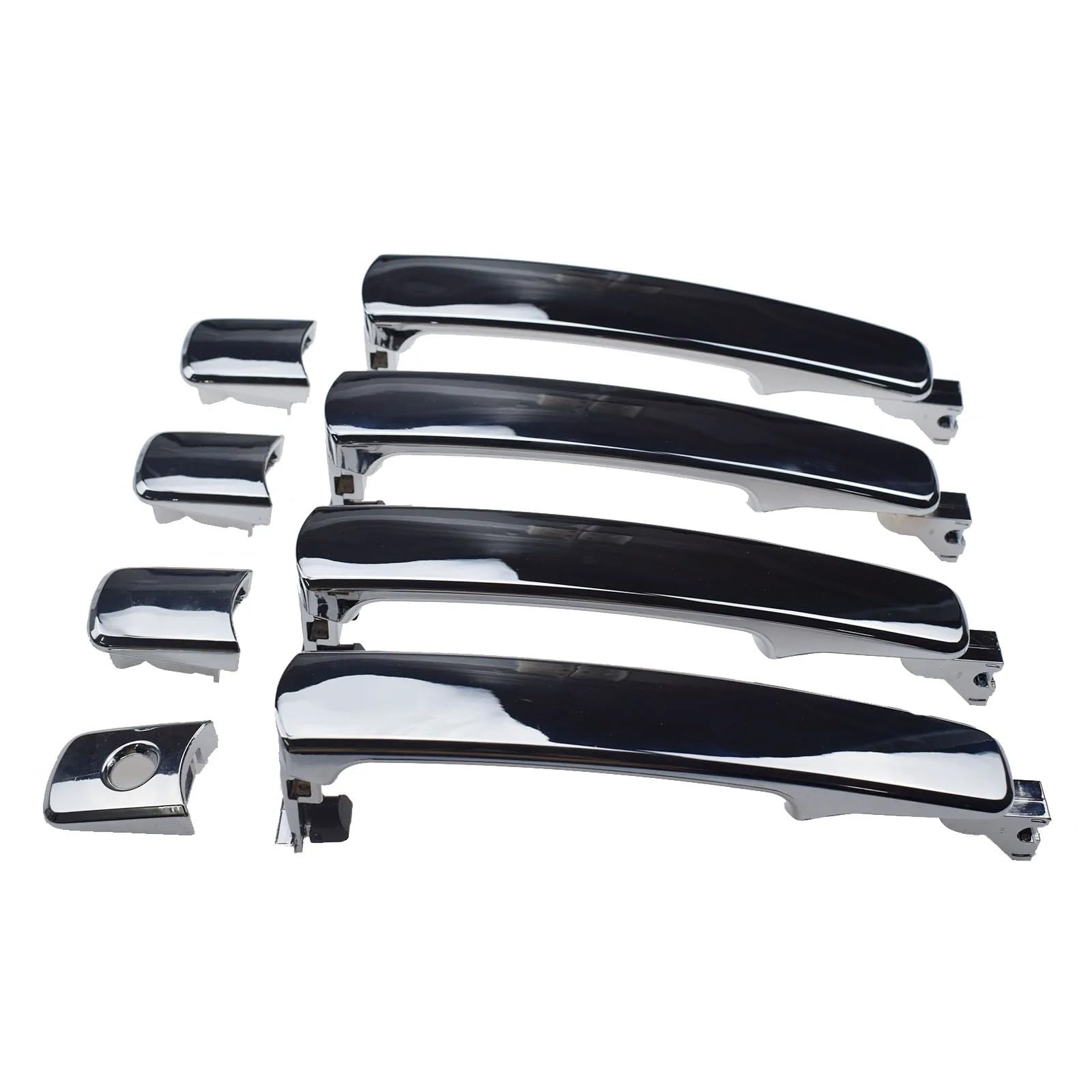 Hillar 4*Door Handles Door Outer Handle For Nissan For Murano For Rogue 2003-2013 Chrome Front Rear Left Right Outside Door Handle 80640-Ca012 80645-Ca000 82646-Ca000(4*Door Handles)