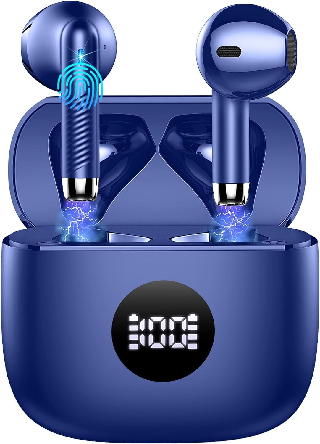 Cuffie Bluetooth Auricolari Bluetooth 5.4, Cuffie Wireless con 4 ENC Cancellazione Rumore Mic, Cuffie in Ear 40 Ore di Riproduzione, Cuffie Senza Filo HiFi Stereo IP7 Impermeabili per iOS & Android