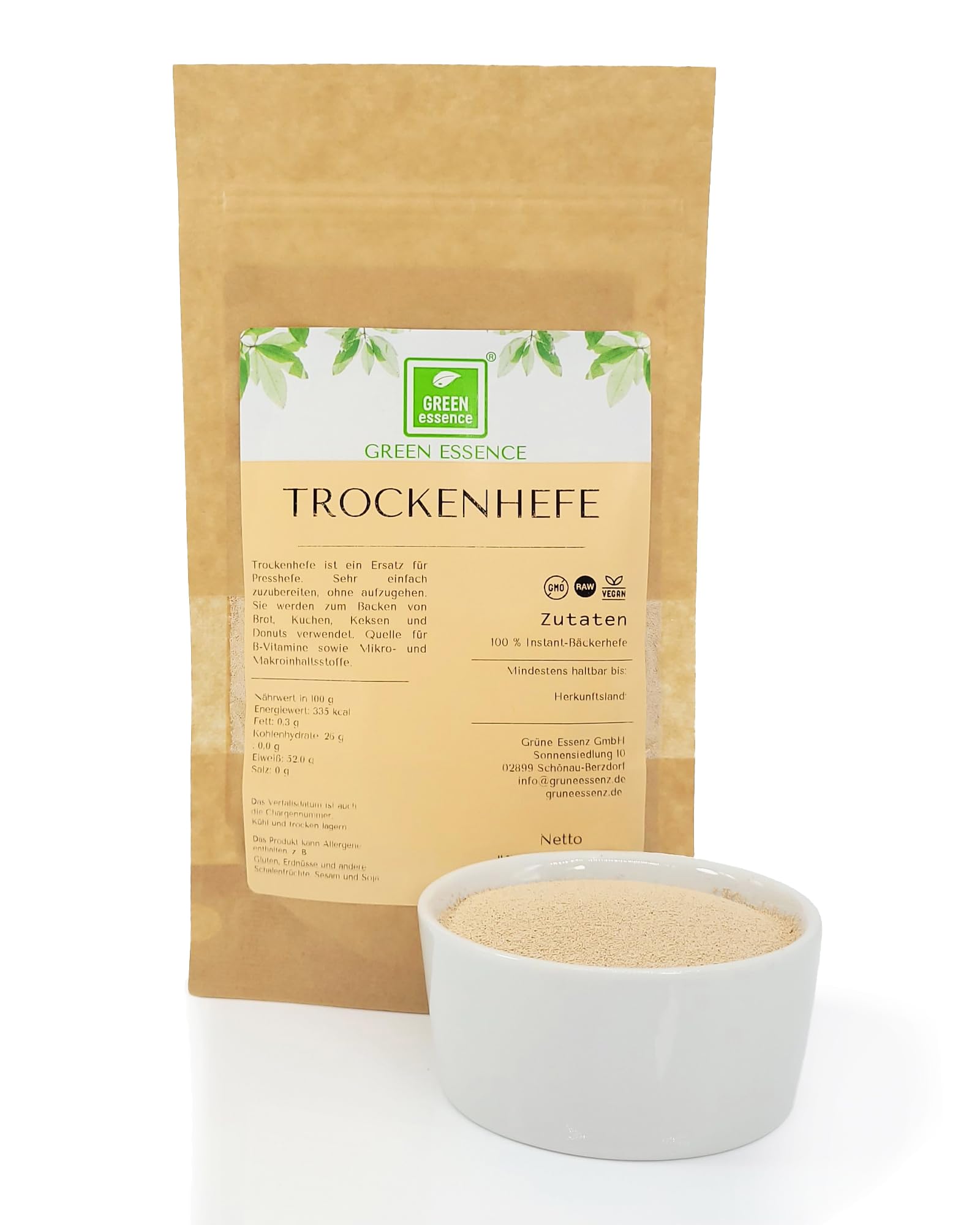 Trockenhefe 100g Instant Backhefe für Hefeteig von Green Essence