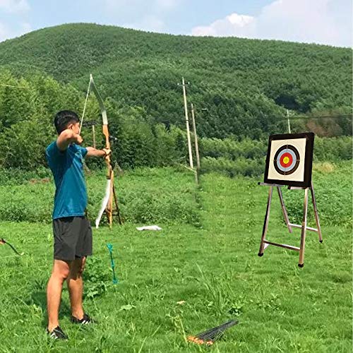 AKA Sports Gear Adjustable Archery Target Stand-Heavy Duty |Portable Steel Stand for Archery Target |