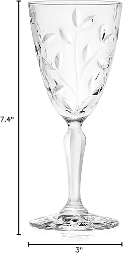 Miniatura 4 de Barski Copa de vino - Copa - Vino tinto - Vino blanco - Copa de agua - Vasos de tallo - Juego de 6 copas - Cristal similar a cristal - 7.7 oz.