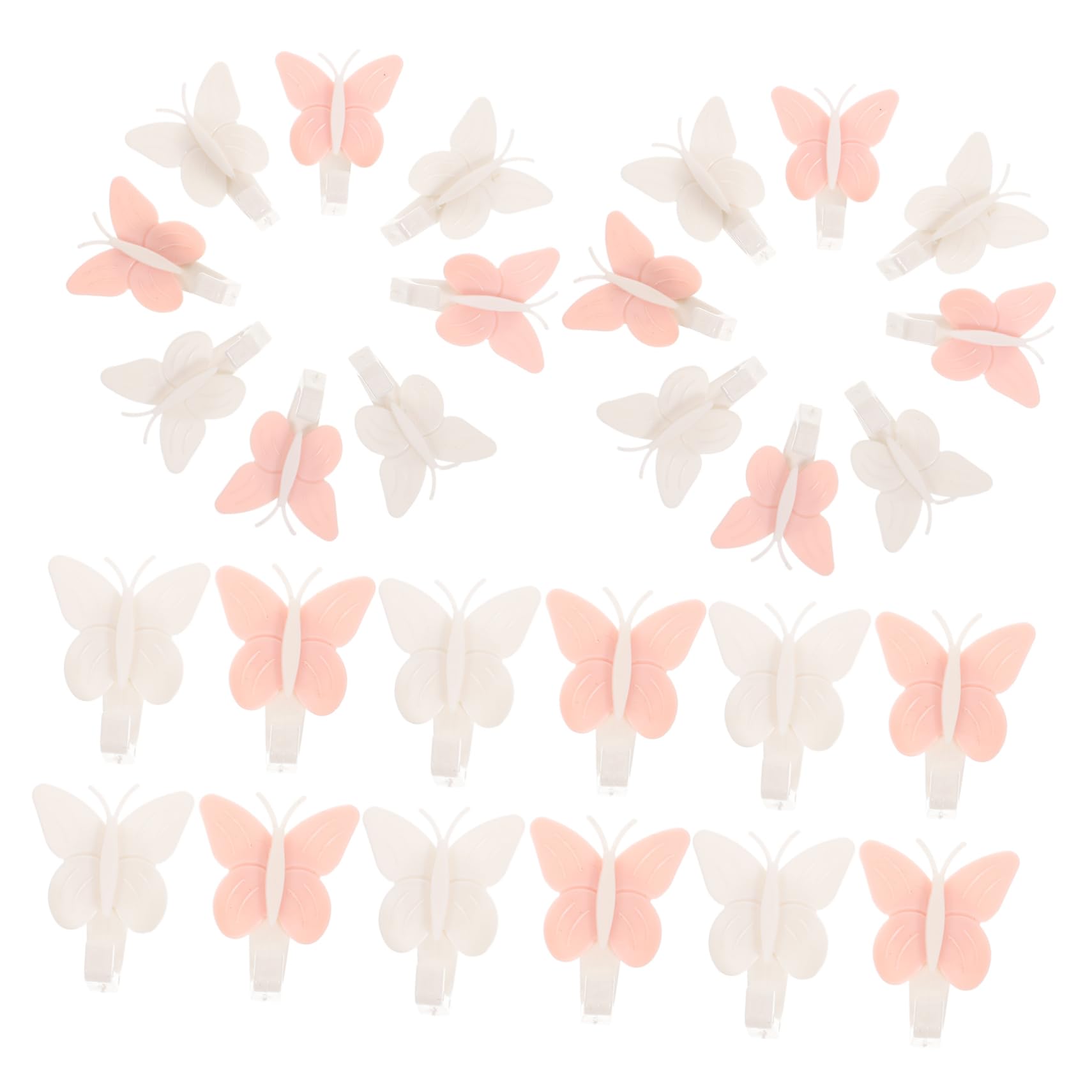 PRETYZOOM30pcs Butterfly Hook Adhesive Hanger Wall Hook Strong Sticky Hook Wall Hanging Hook Self-adhesive Wall Hanger Punch Hooks Wall Mount Hooks