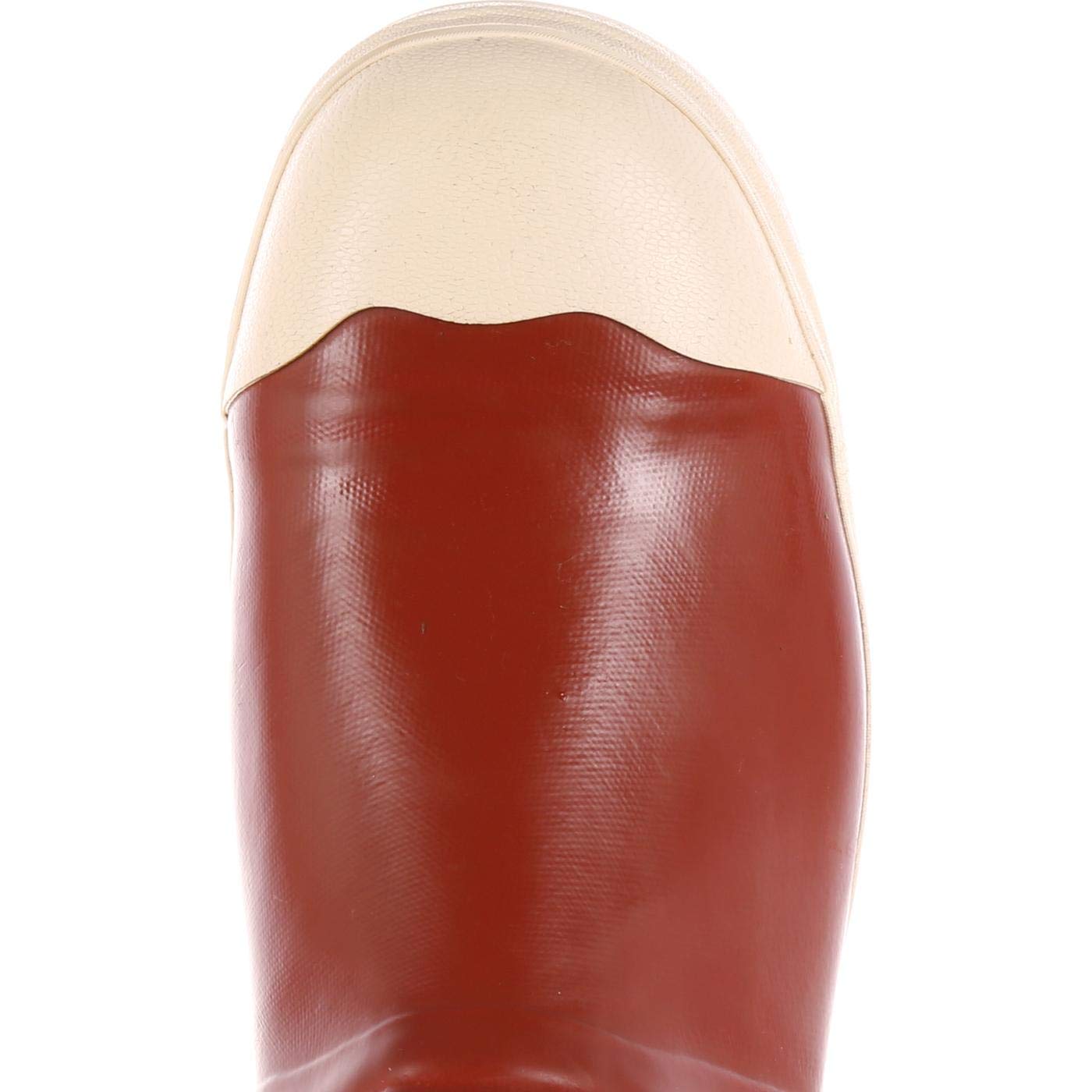 TINGLEY 12.5" Neoprene Safety Boots - Steel Toe, EH Rated, Slip-Resistant, Size 13 Brick Red