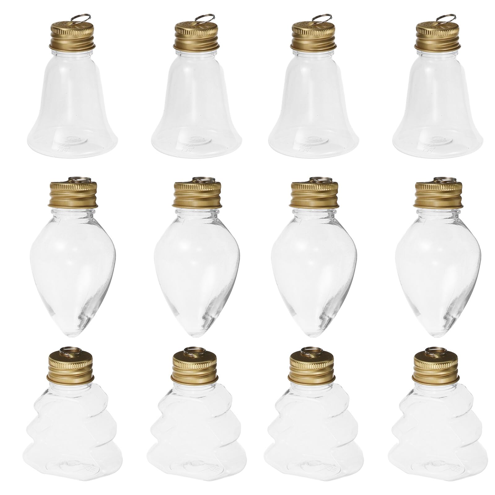 Bouteilles plastique Noël à suspendre pour art du sable et friandises de fête