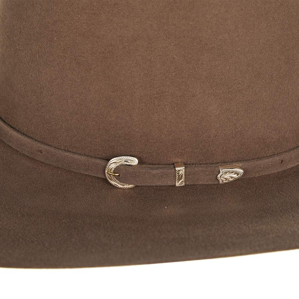 American Hats 40x Pecan 4 1/4in Brim Felt Cowboy Hat 71/8