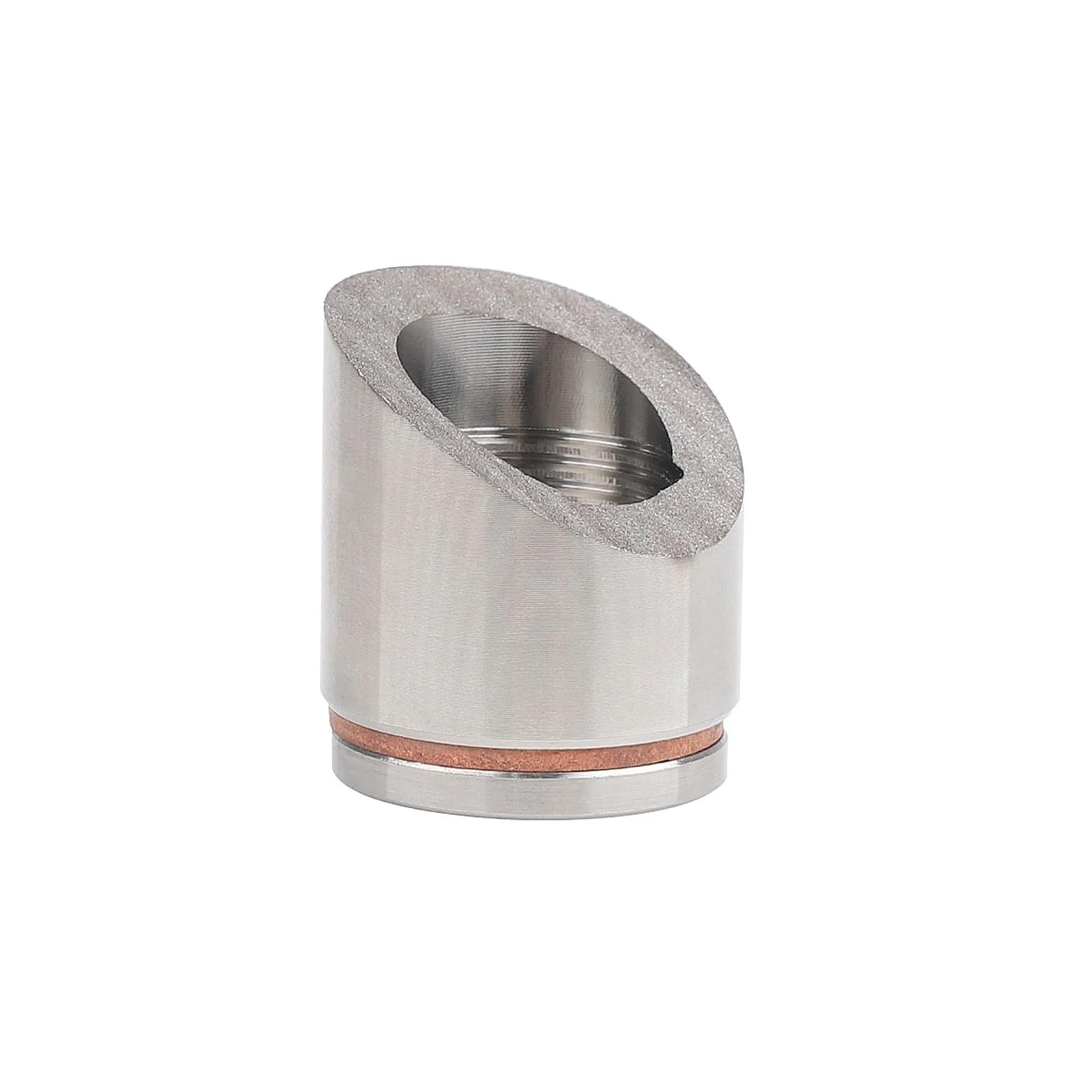 Sauerstoff-Montagestopfen und Stopfen, Adapter M18 x 1,5, flacher O2-Sauerstoffsensorstopfen aus Stahl Lambdasonde Adapter(30 Degree)