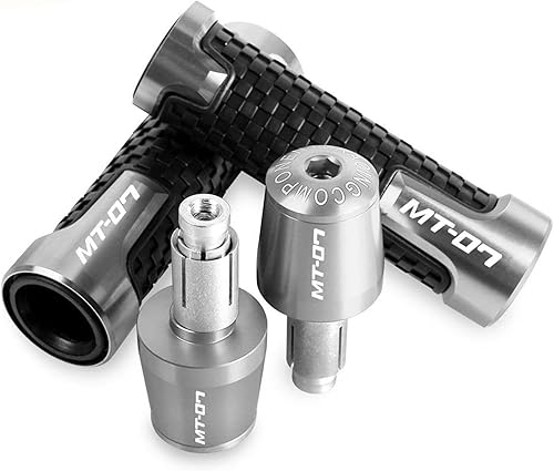 Miniatura 9 de DOUKI for Y&amp;AMAHA MT07 MT 07 MT-07 2014-2018 2019 2020 2021 2022 Handle Grips Ends 78" Handlebar Rubber Gel Hand Grips Brake Hands (Color  Orange)