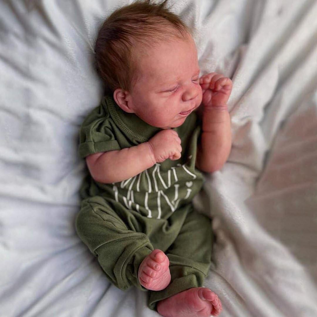 Anano Reborn Babys Dolls Boys Vinyl Toys 19inch Reborn Babys Dolls Silicone Full Body Boys Real Life Baby Doll Silicone Full Body Boy Baby Doll with Accessories