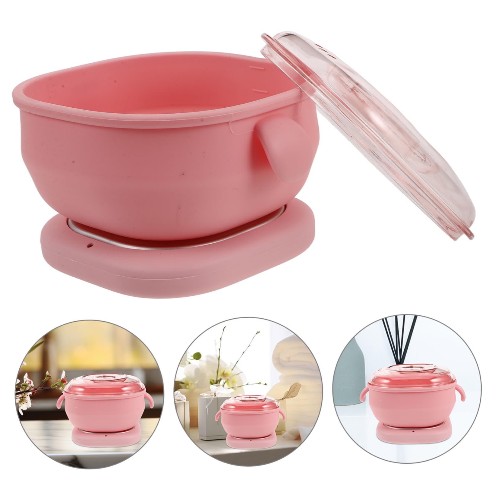 Beaupretty Scaldacera Portatile in Silicone Pieghevole per Depilazione a Casa e Salone, Pentola per Cera Non Aderente Facile da Pulire, per Braccia e Ascelle