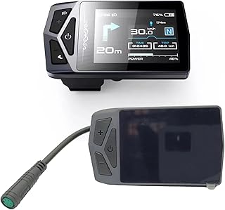 EBike Display, Ebike LCD, Computador de Ciclismo com Navegação, Computador Ebike Compatível com BafangBBS 01 02 HD G510 G330 - Versão UART