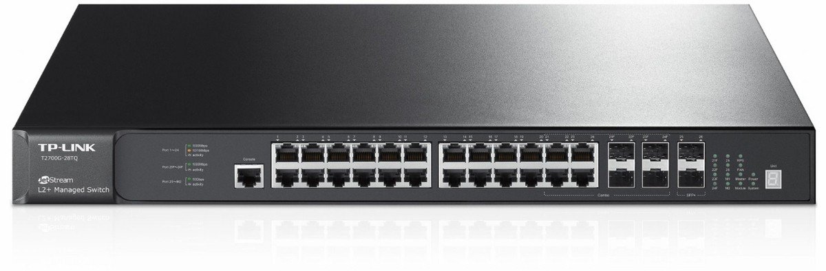 TP-LINK T2700G-28TQ JetStream 28-Port Gigabit Stackable L2+ Managed Switch