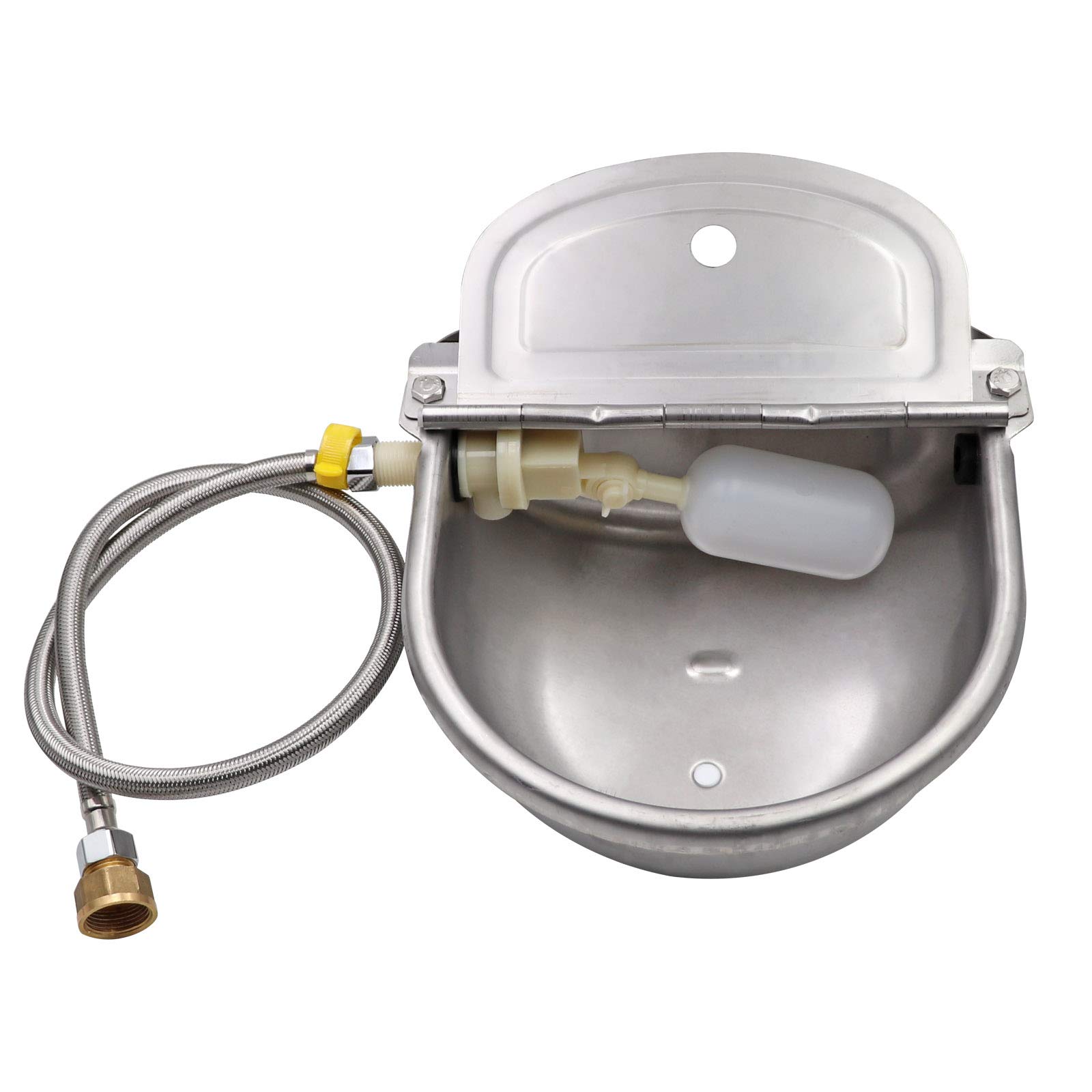 Recipiente AutomáTico Agua Vacas, Bebedero Acero Inoxidable 4 en 1, Utilizado para Ganado Caballo Oveja Bebedero para Perros Herramienta Cría Animales