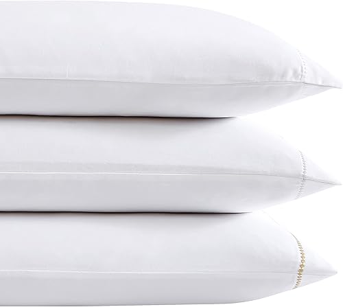 Miniatura 9 de Vera Wang - Juego de sábanas tamaño Queen, juego de ropa de cama de satén de algodón suave, decoración del hogar de diseñador (confeti Geo dorado,